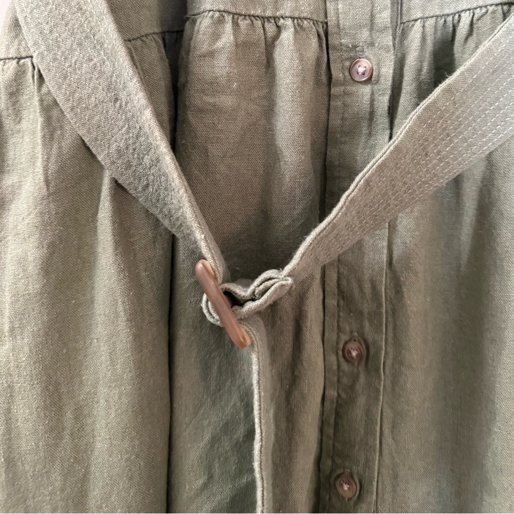 Universal Thread Olive Green Button-Front Maxi Shirt Dress - Picture 5 of 10